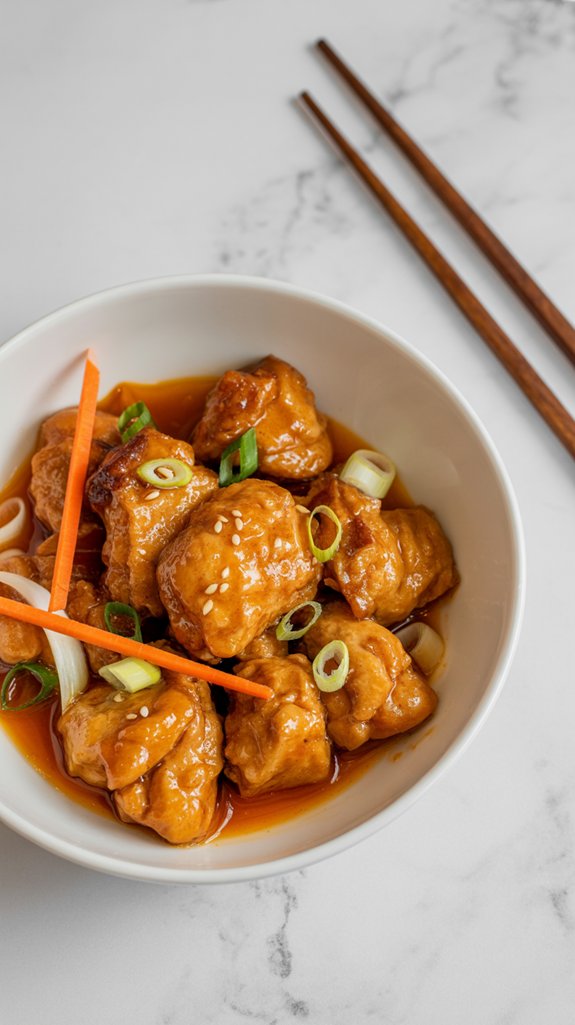 homemade sweet crispy chicken