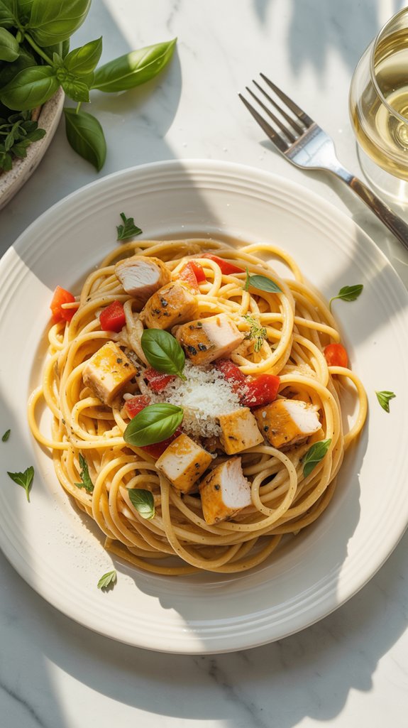 italian style chicken spaghetti recipe