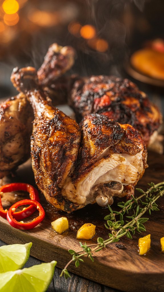 marinate grill serve chicken