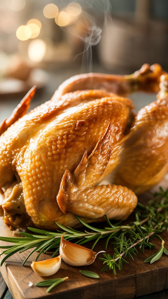perfectly roasted crispy chicken