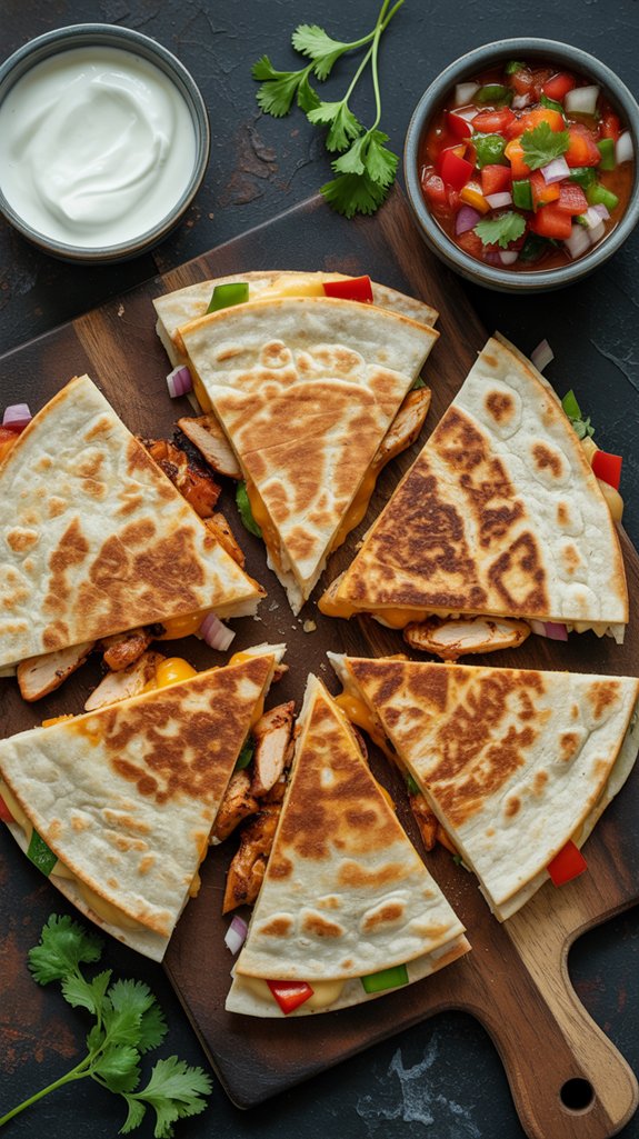 smoky grilled chicken quesadilla