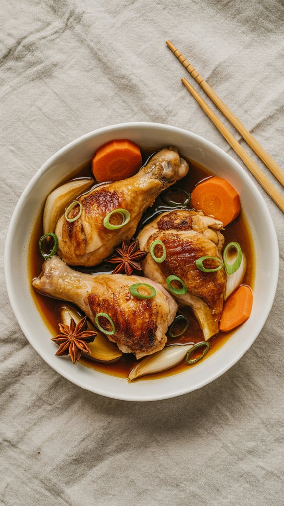 asian beer braised chicken recipe