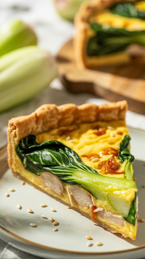 asian fusion chicken quiche recipe