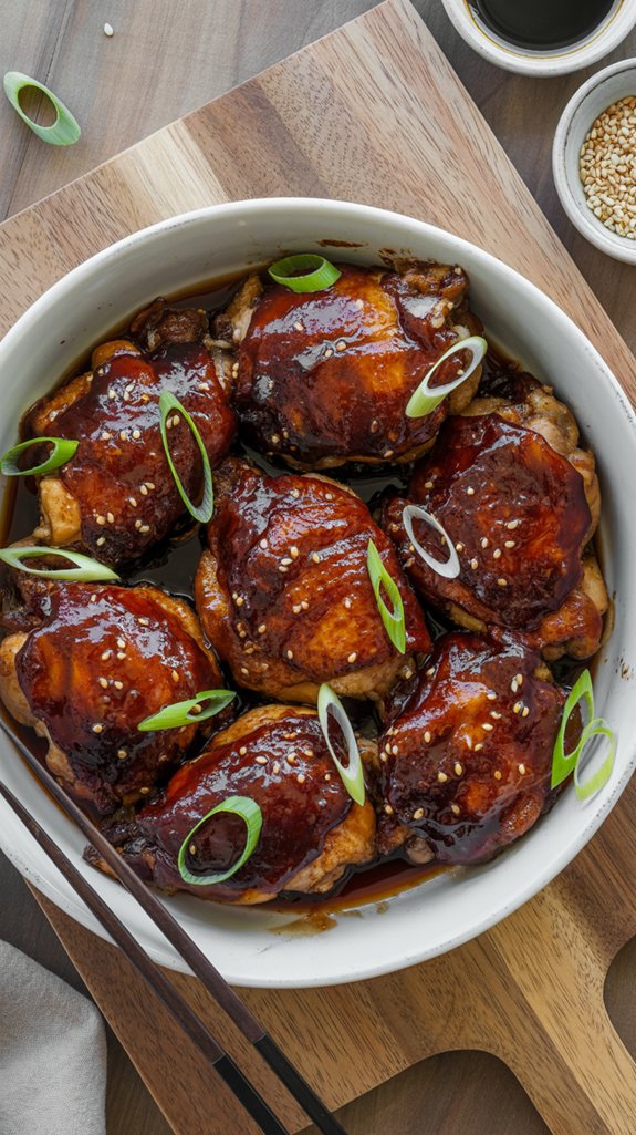 asian inspired sticky chicken recipe
