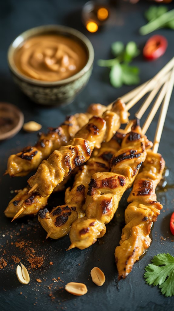 authentic asian chicken satay