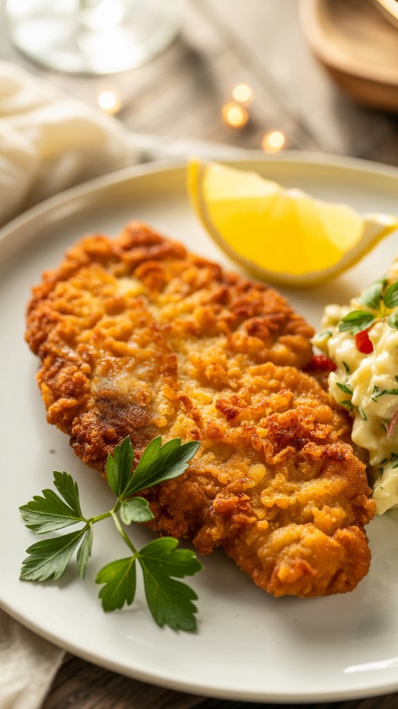authentic german chicken schnitzel