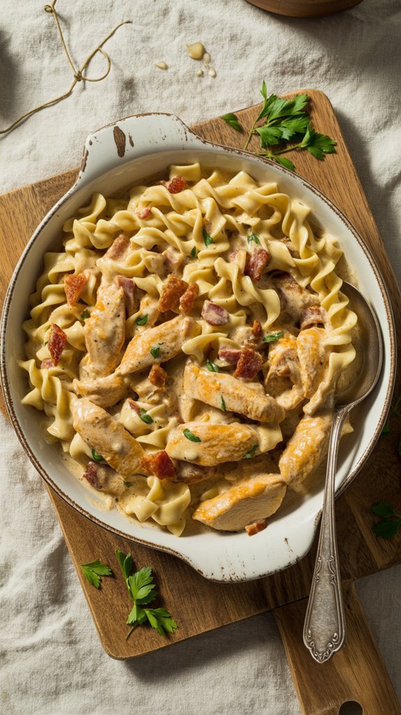 bacon infused chicken stroganoff recipe