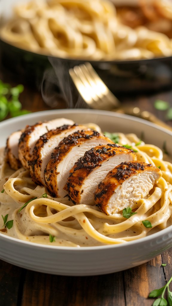 blackened chicken alfredo linguine recipe