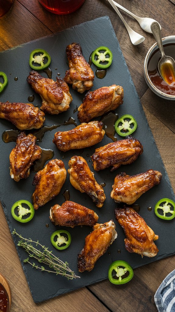 bourbon flavored chicken wing recipe