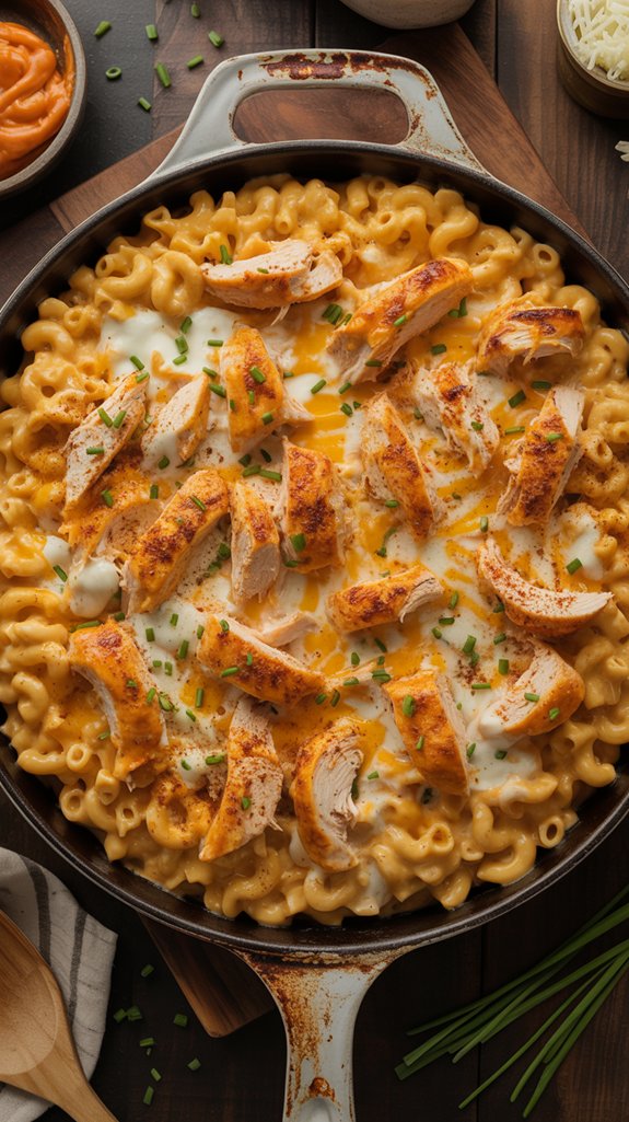 buffalo chicken mac and cheese
