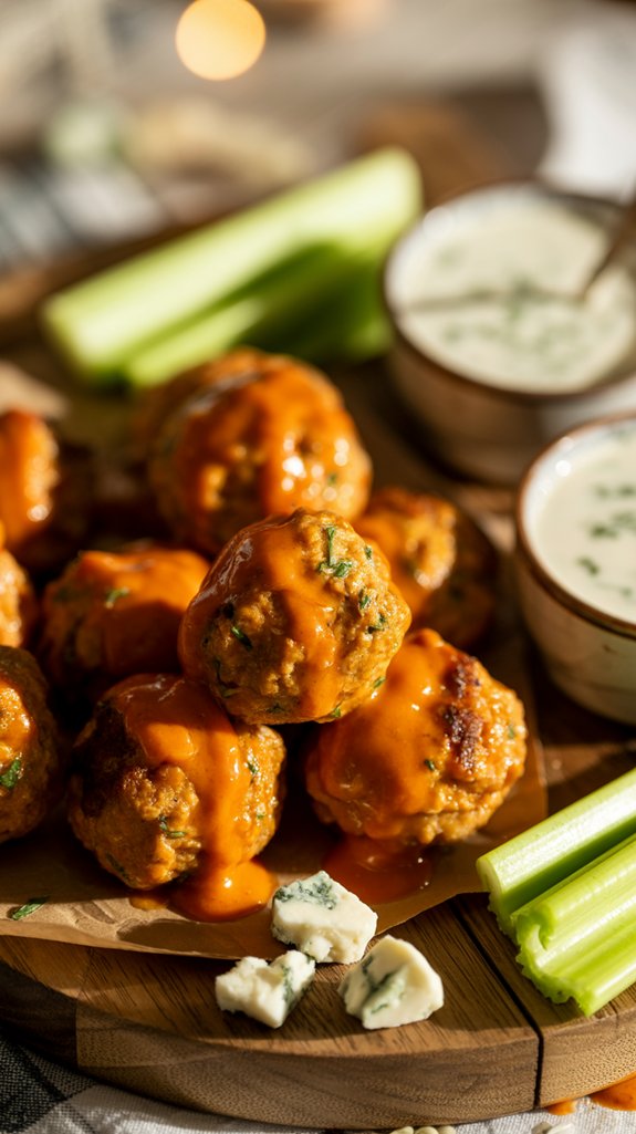 buffalo chicken meatballs recipe