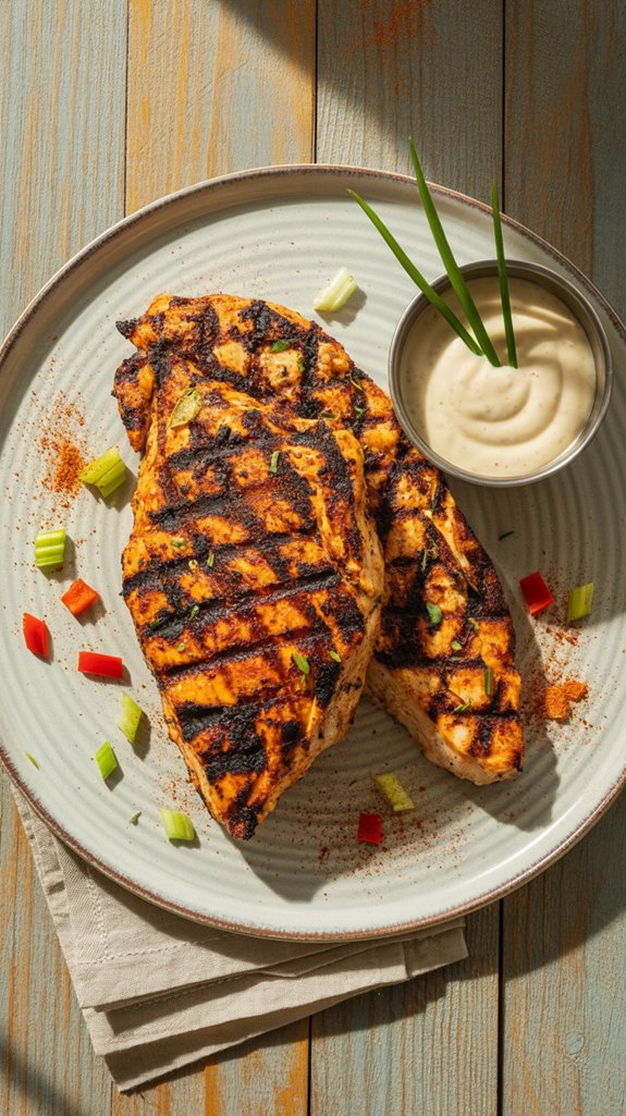 char grilled southern cajun chicken