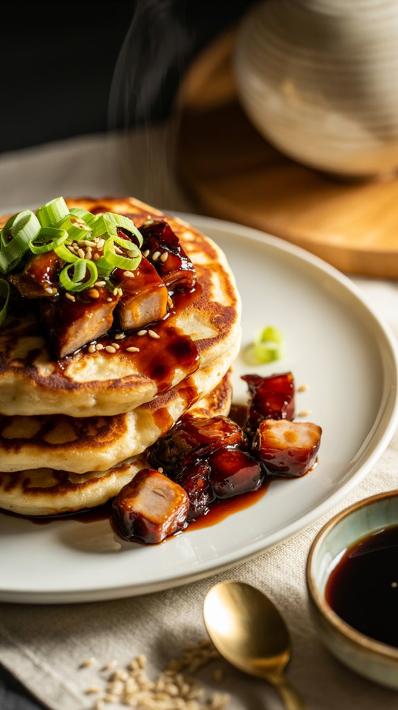 char siu chicken pancakes recipe