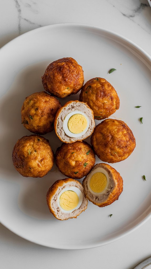 chicken and egg balls