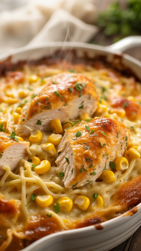 chicken corn noodle bake