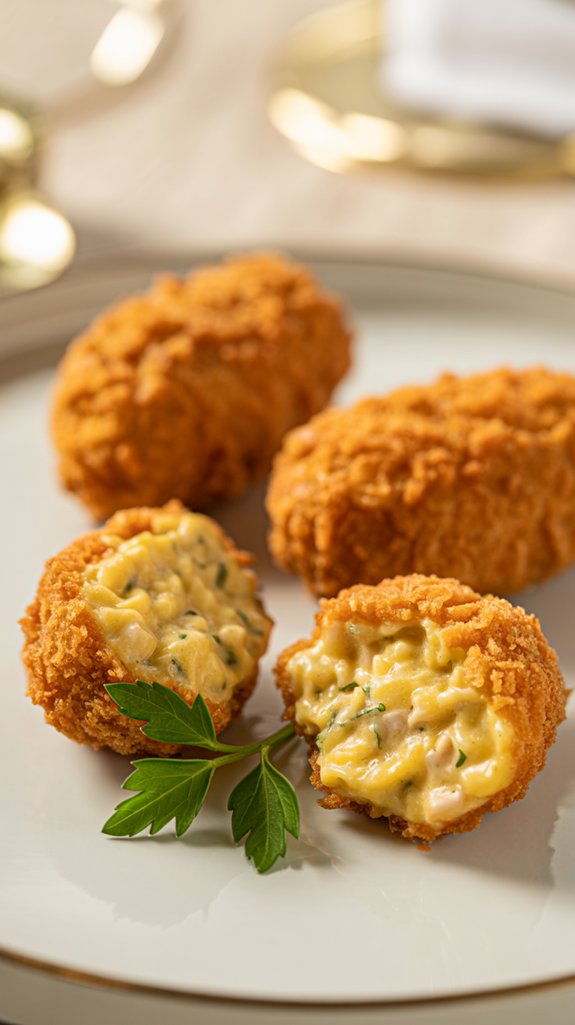 chicken croquettes frying process