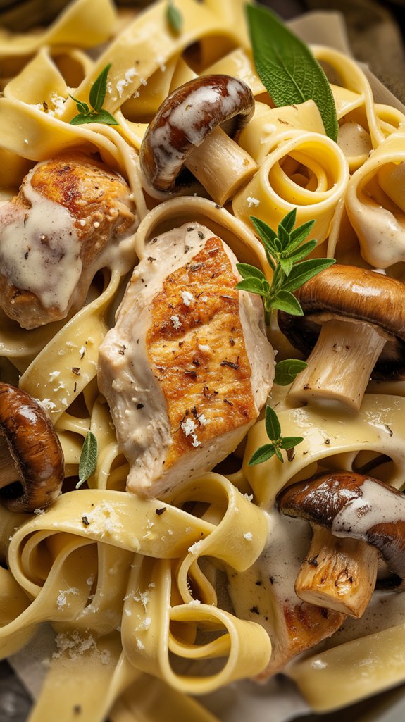 chicken mushroom pasta recipe