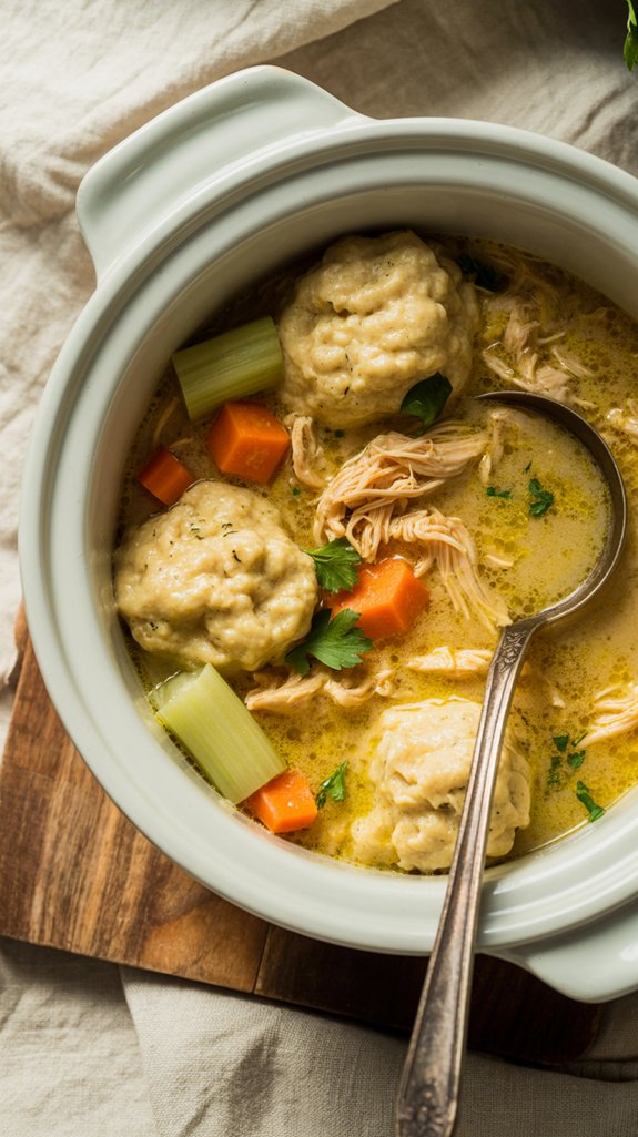 comforting chicken and dumplings