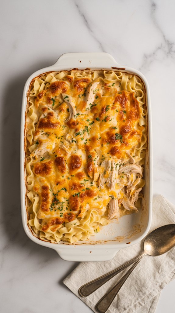 comforting chicken noodle casserole