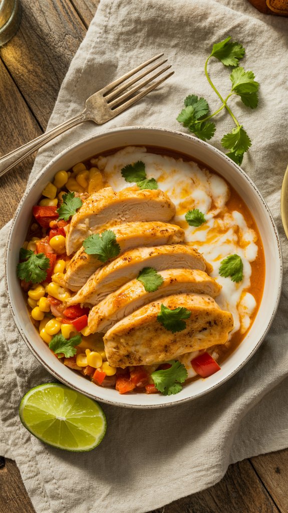 comforting mexican chicken dish