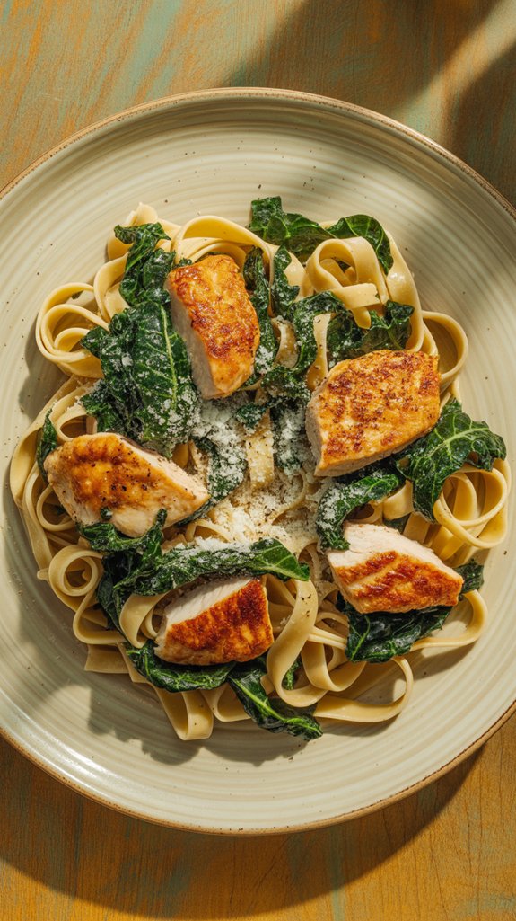 comforting rustic chicken pasta
