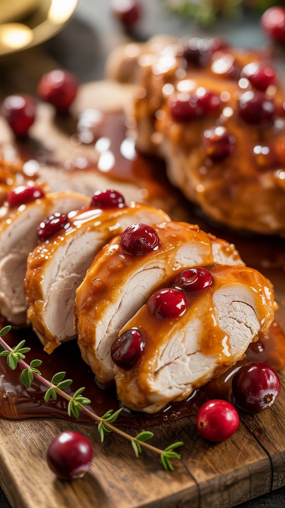 cranberry chicken with glaze