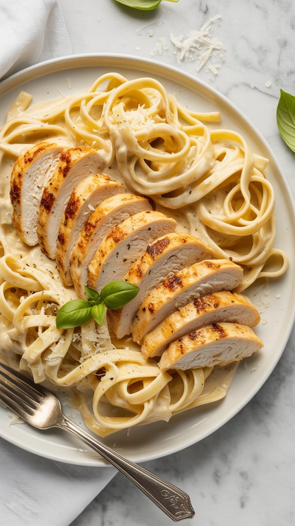 creamy chicken alfredo pasta