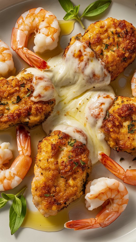 creamy chicken shrimp pasta