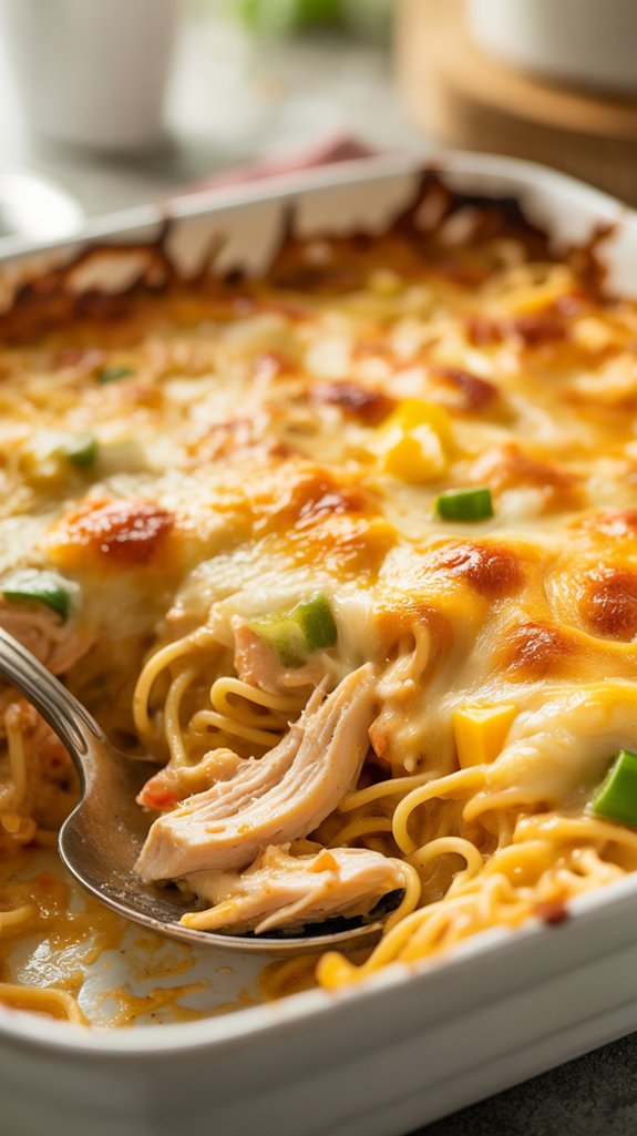 creamy chicken spaghetti casserole