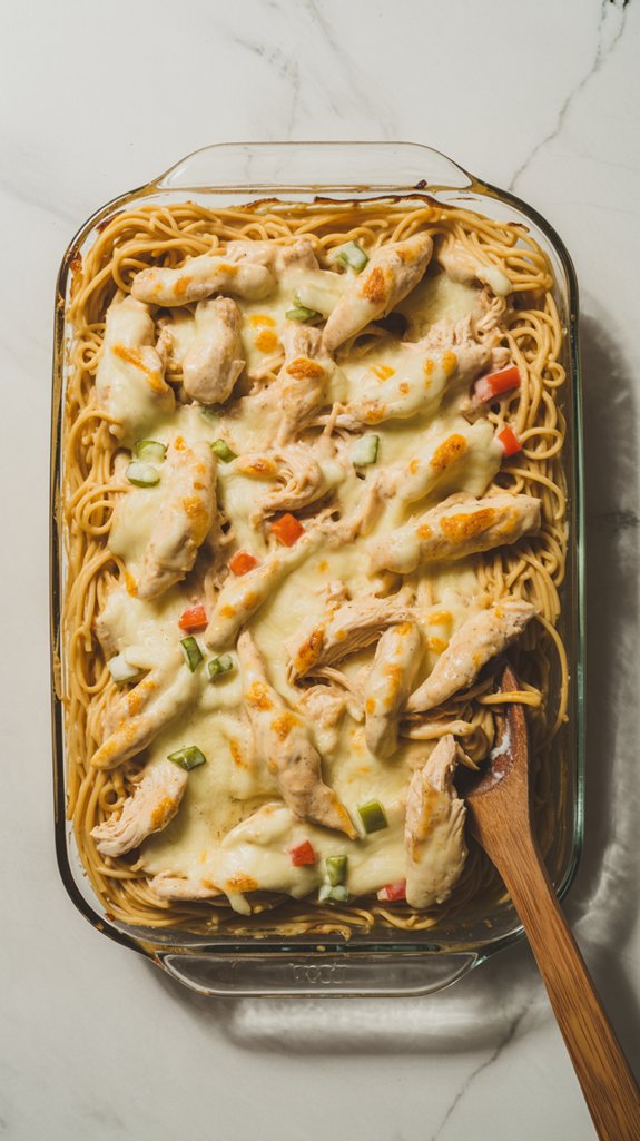 creamy chicken spaghetti casserole
