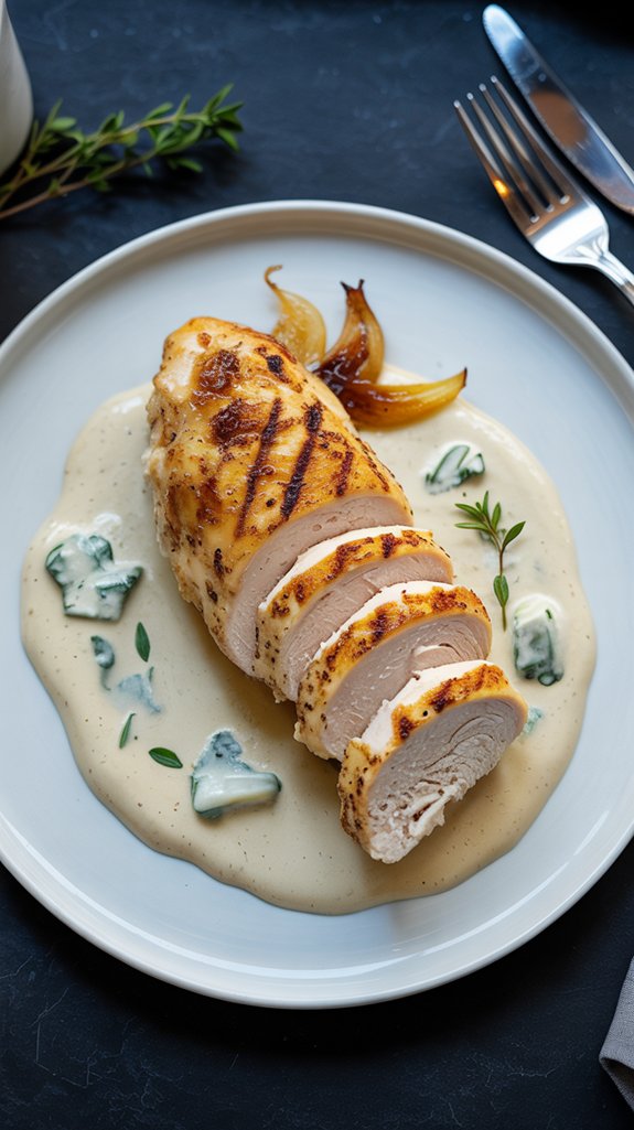 creamy gorgonzola chicken delight