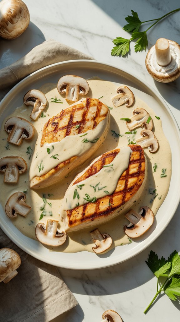 creamy mushroom chicken recipe