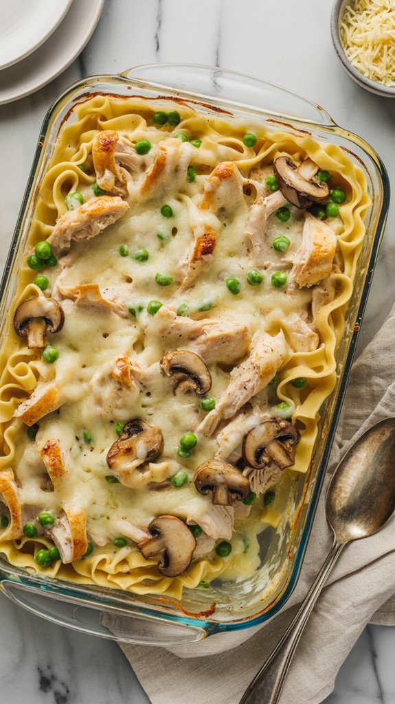creamy pasta chicken casserole