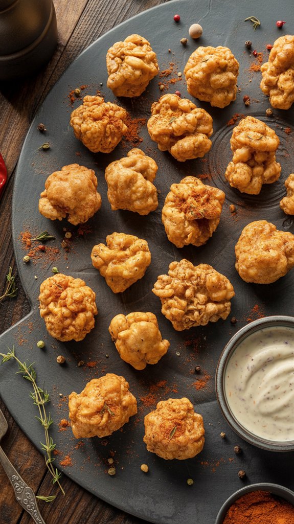 crispy cajun popcorn chicken