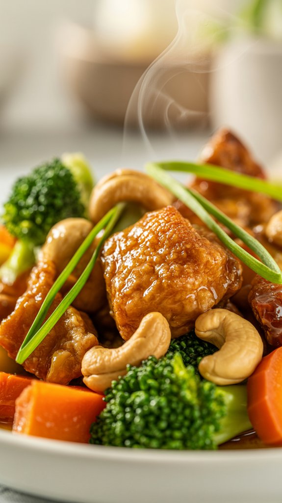 crispy cashew chicken recipe