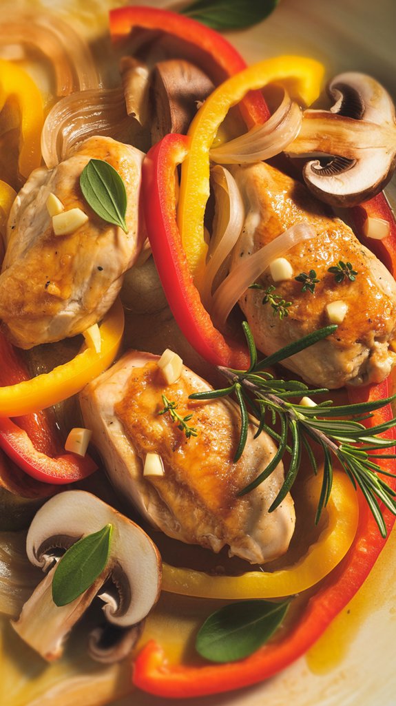 crispy chicken and sausage