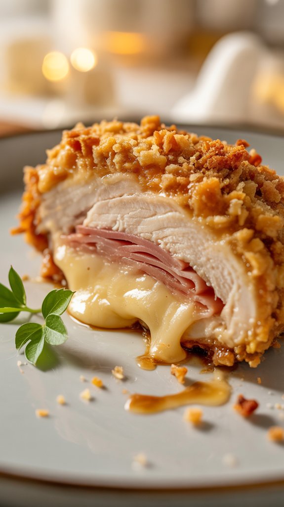 crispy chicken cordon bleu