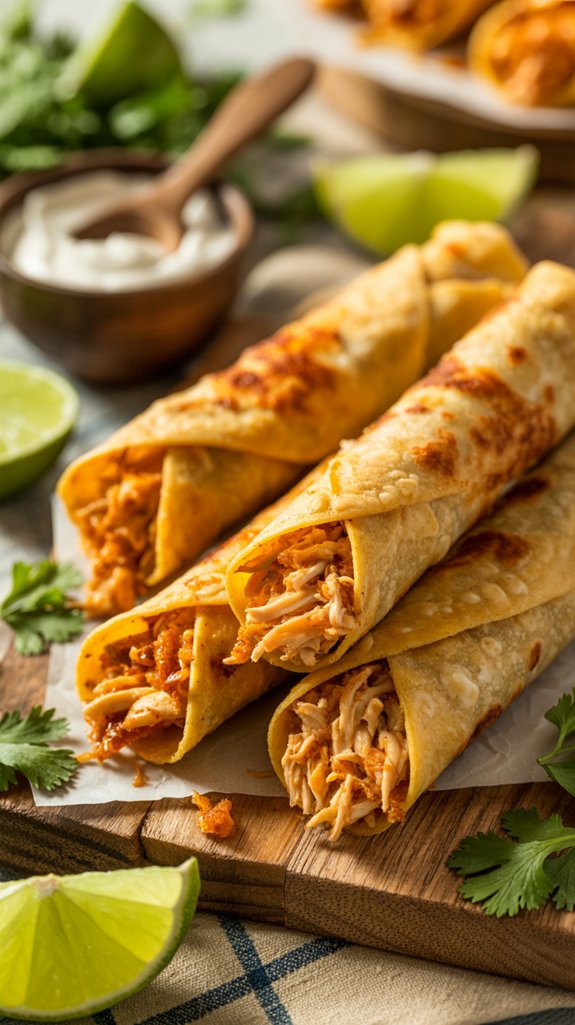 crispy chicken flautas recipe