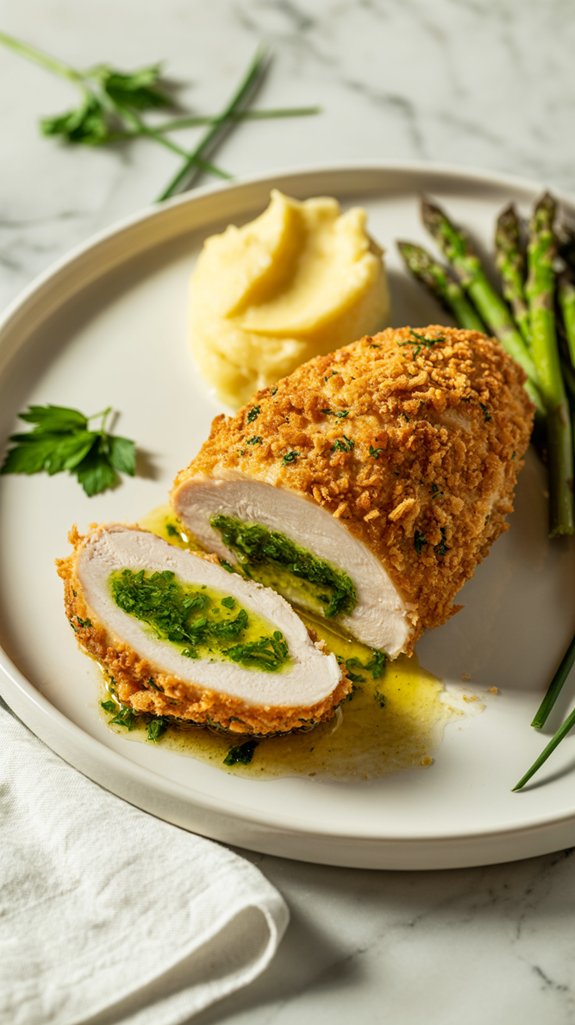 crispy chicken kiev recipe