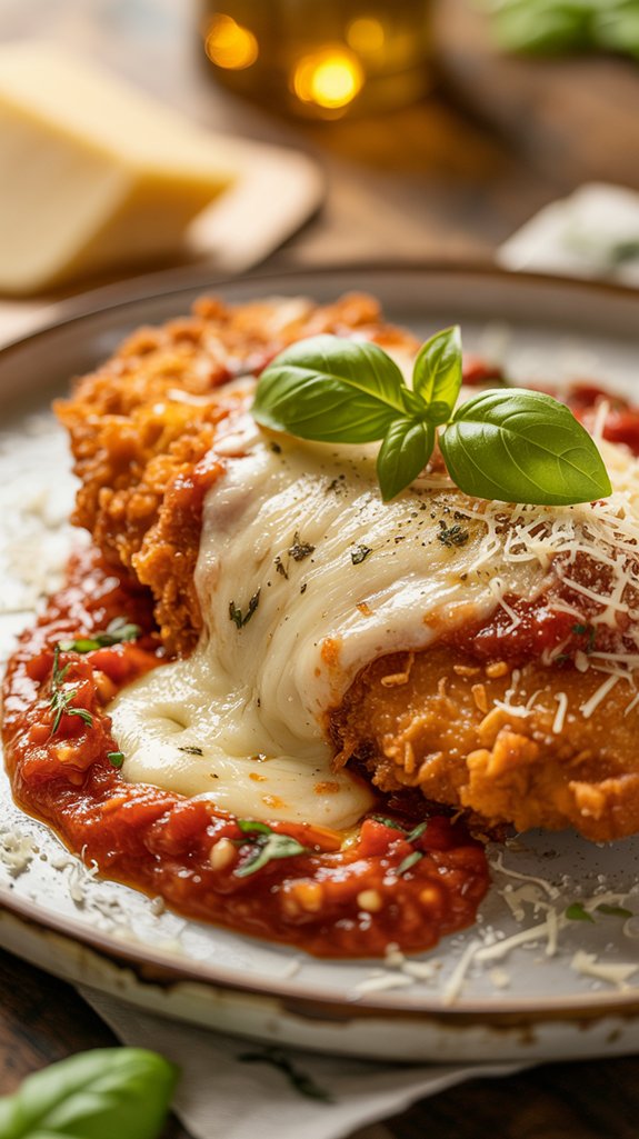 crispy chicken with marinara
