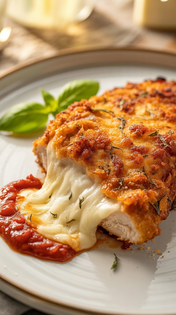 crispy chicken with tomato sauce