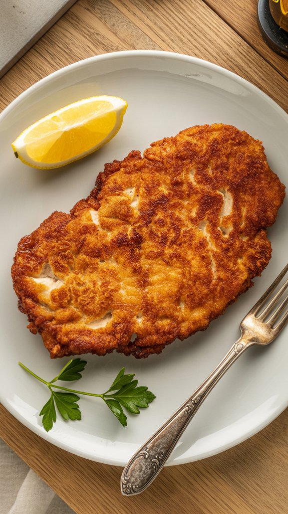 crispy german chicken schnitzel