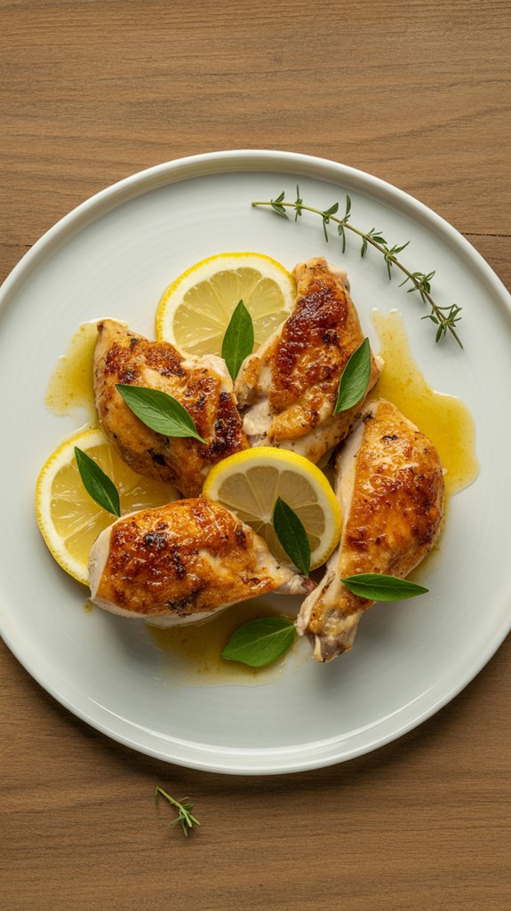 crispy lemon butter chicken