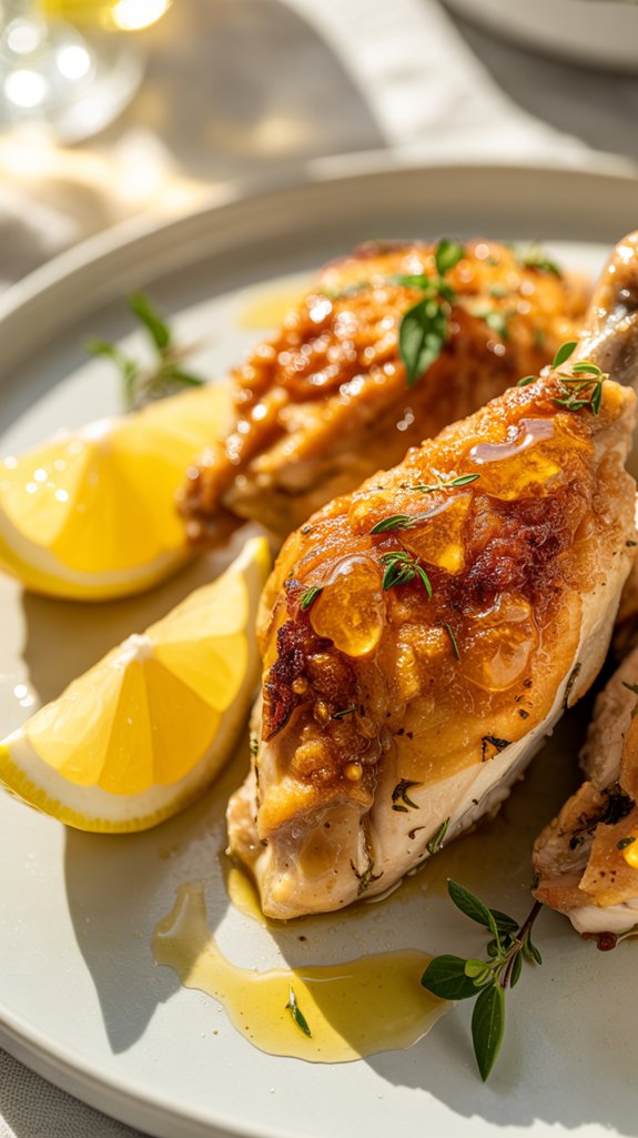 crispy lemon butter chicken