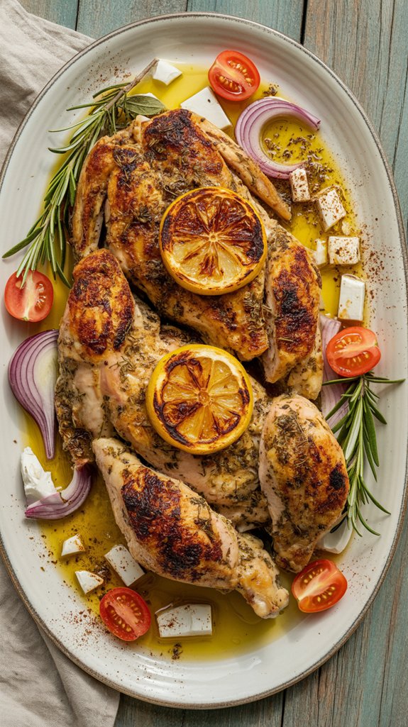 crispy lemon flavored chicken dish