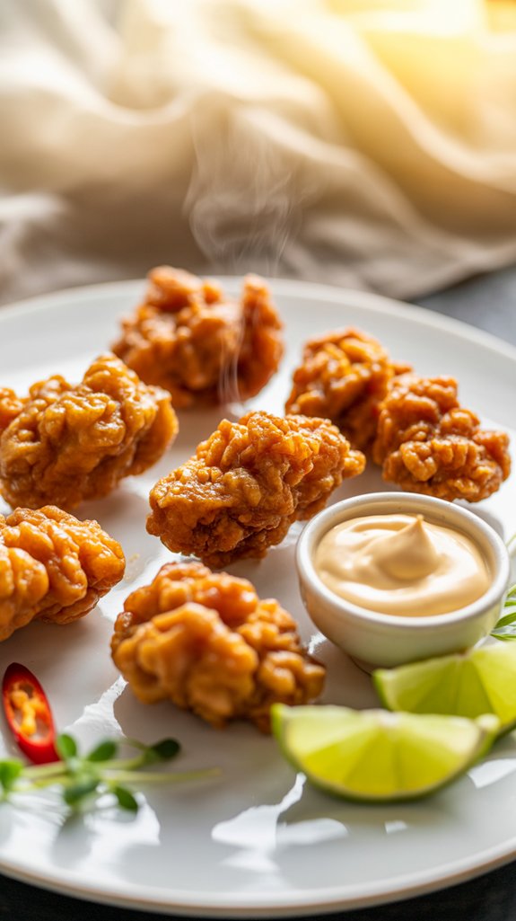 crispy marinated chicken nuggets