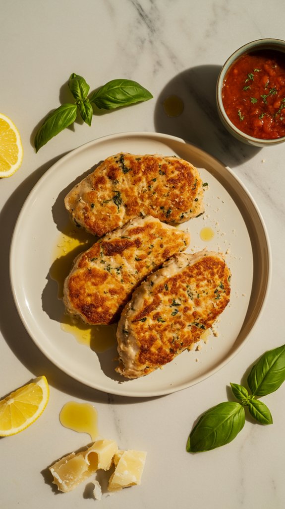 crispy parmesan chicken cutlets