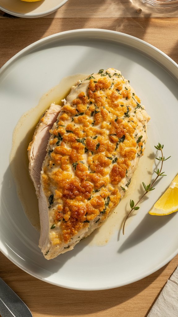 crispy parmesan crusted chicken recipe
