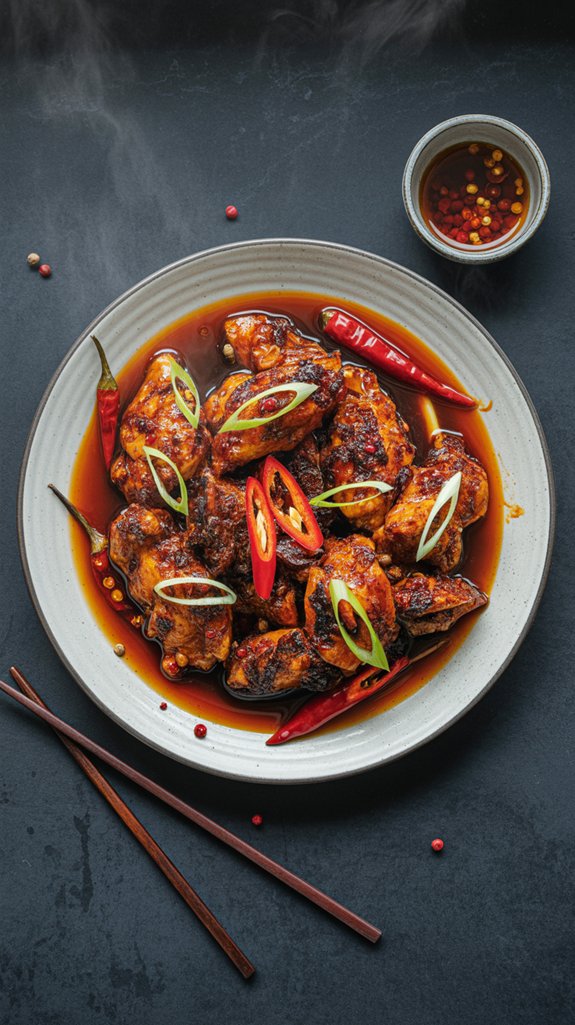 delicious homemade spicy chicken