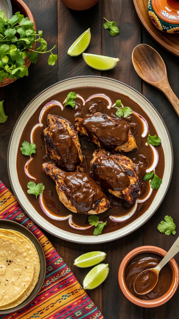 delicious mexican mole chicken